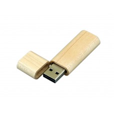 USB 2.0- флешка на 32 Гб эргономичной прямоугольной формы с округленными краями