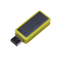 USB 3.0- флешка промо на 32 Гб прямоугольной формы, выдвижной механизм