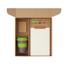 Набор Halm с блокнотом, ручкой и стаканом