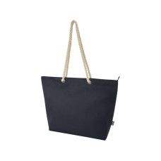 Пляжная сумка-холодильник Panama GRS из переработанных материалов с ручками-шнурками