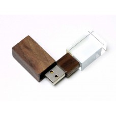 USB 2.0- флешка на 32 Гб прямоугольной формы, под гравировку 3D логотипа
