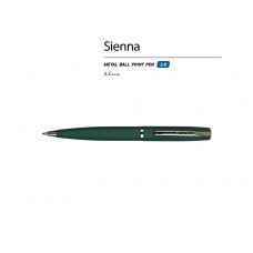 Ручка металлическая шариковая Sienna, софт-тач