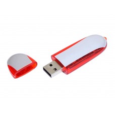 USB 2.0- флешка промо на 32 Гб овальной формы