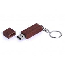 USB 2.0- флешка на 8 Гб прямоугольная форма, колпачок с магнитом