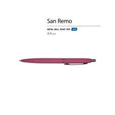 Ручка металлическая шариковая San Remo, софт-тач
