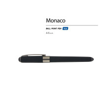 Ручка пластиковая шариковая Monaco софт-тач