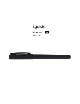 Ручка пластиковая гелевая Egoiste Black