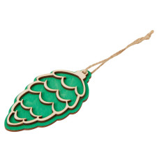 Деревянная подвеска на елку Cedar