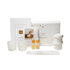 Набор для создания 2-х ароматических свечей: амбра и табак/маракуйя, сандал и пачули