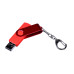USB 2.0/micro USB/Type-С- флешка на 32 Гб 3-в-1 с поворотным механизмом