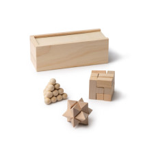 Набор головоломок Камушки из натурального дерева