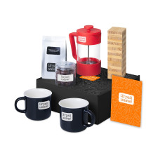 Подарочный набор Re:y. Together  с френчпрессом, кружками и дженгой