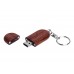 USB 2.0- флешка на 32 Гб овальной формы и колпачком с магнитом