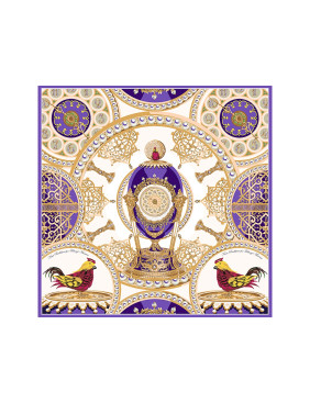 Платок Пасхальное яйцо-часы Петушок