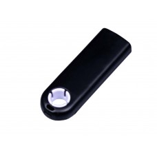 USB 2.0- флешка промо на 16 Гб прямоугольной формы, выдвижной механизм