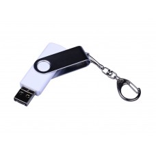 USB 2.0/micro USB/Type-C- флешка на 32 Гб c поворотным механизмом