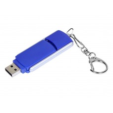 USB 2.0- флешка промо на 32 Гб с прямоугольной формы с выдвижным механизмом