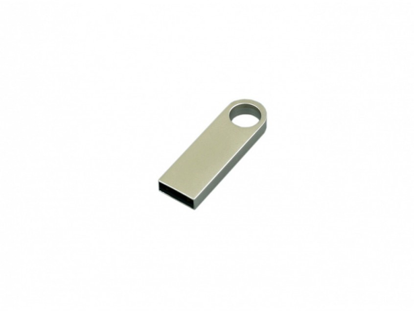 USB 2.0- флешка на 32 Гб с мини чипом, компактный дизайн с круглым отверстием