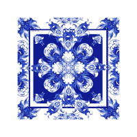 Платок Гжель