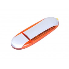 USB 3.0- флешка промо на 128 Гб овальной формы