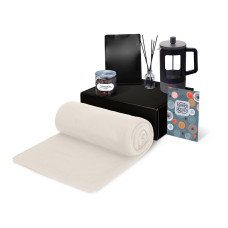 Подарочный набор Re:y. Vive с пледом, френч-прессом и кофе