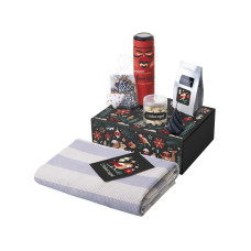 Подарочный набор Re:Warm с пледом, термосом и свечой