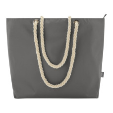 Пляжная сумка-холодильник Panama GRS из переработанных материалов с ручками-шнурками