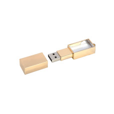 USB 2.0- флешка на 32 Гб кристалл в металле