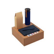 Набор Draftea с блокнотом, ручкой, термосом и чаем