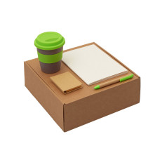 Набор Halm с блокнотом, ручкой и стаканом