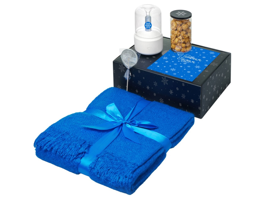 Подарочный набор Re:Snug с пледом, увлажнителем и попкорном