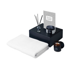 Подарочный набор Re:y. Care с полотенцем, солью для ванны и диффузором