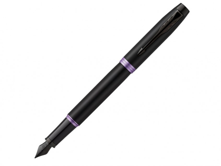 Ручка перьевая Parker IM Vibrant Rings Flame Amethyst Purple