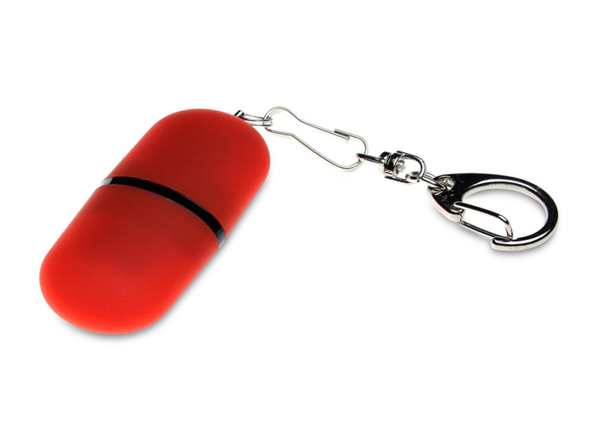 USB 2.0- флешка Goutte Soft-touch на 16 Гб каплевидной формы