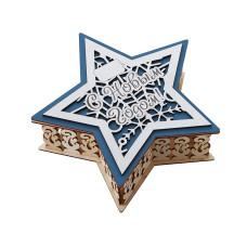 Шкатулка из фанеры в виде звезды Asteris