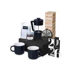 Подарочный набор Re:Together с френчпрессом, кружками и дженгой