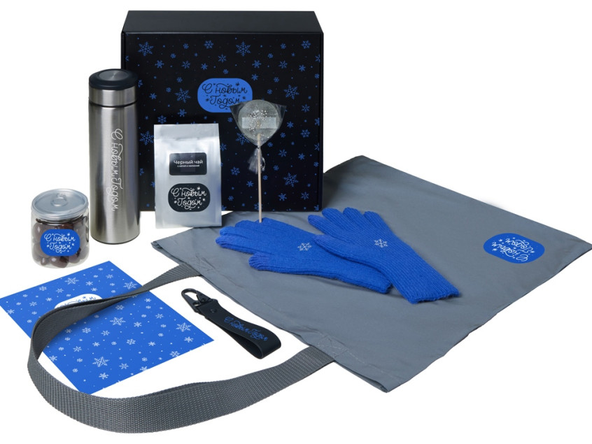 Подарочный набор Re:Breathe с перчатками, термосом и чаем