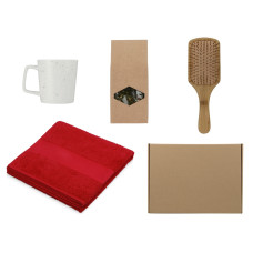 Подарочный набор для ванны с полотенцем, расческой и кружкой Подарочный набор для ванны с полотенцем, расческой и кружкой