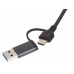 USB-хаб Command с коннектором 2-в-1 USB-C и USB-A, 2.0/3.0