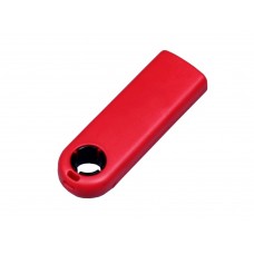 USB 2.0- флешка промо на 64 Гб прямоугольной формы, выдвижной механизм