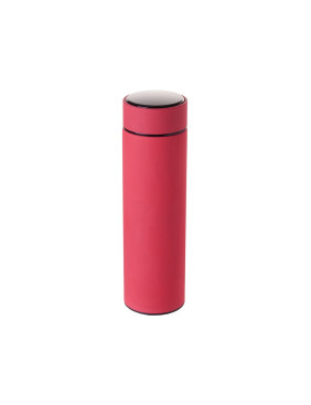 Термос FAMILY MARK LED, индикатор, soft touch