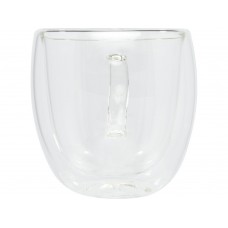 Стеклянный стакан Manti с двойными стенками и подставкой, 250 мл, 2 шт