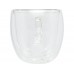 Стеклянный стакан Manti с двойными стенками и подставкой, 250 мл, 2 шт