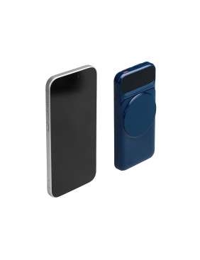 Магнитный беспроводной внешний аккумулятор со встроенными кабелями Мэни, 10000 мАч