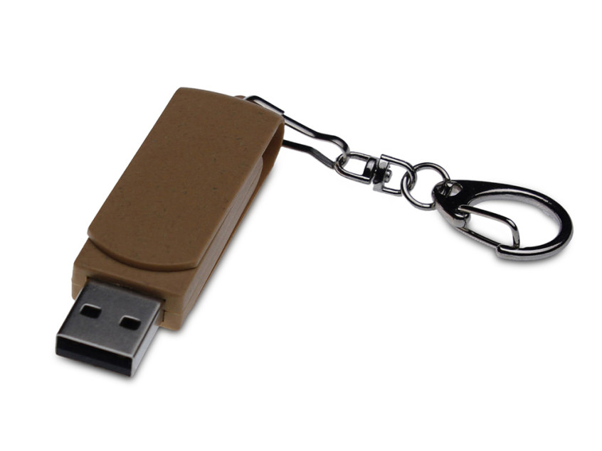 USB 2.0- флешка промо Варуна на 128 Гб с поворотным механизмом