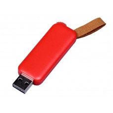 USB 2.0- флешка промо на 16 Гб прямоугольной формы, выдвижной механизм