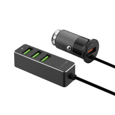 АЗУ 1 USB + 3 USB для пассажиров, QC 3.0, 7Аa