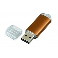 USB 2.0- флешка на 4 Гб с прозрачным колпачком
