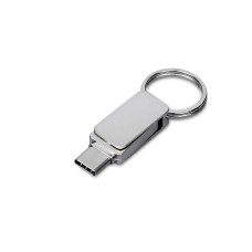USB 3.0- флешка Mercury на 256 Гб с поворотным механизмом и дополнительным разъемом Type-C