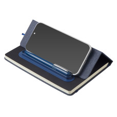 Блокнот А5 NotaBene с металлической шариковой ручкой и подставкой для телефона